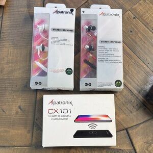 Stereo Earphones - Black and Silver